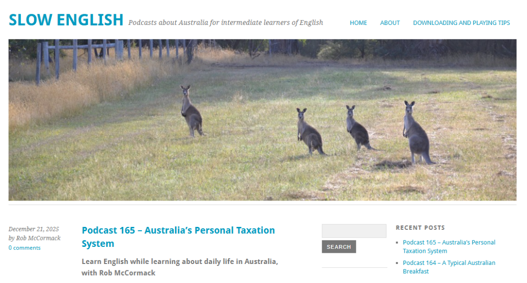 بودكاست Slow English