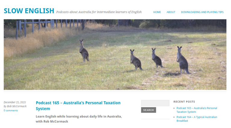 بودكاست Slow English